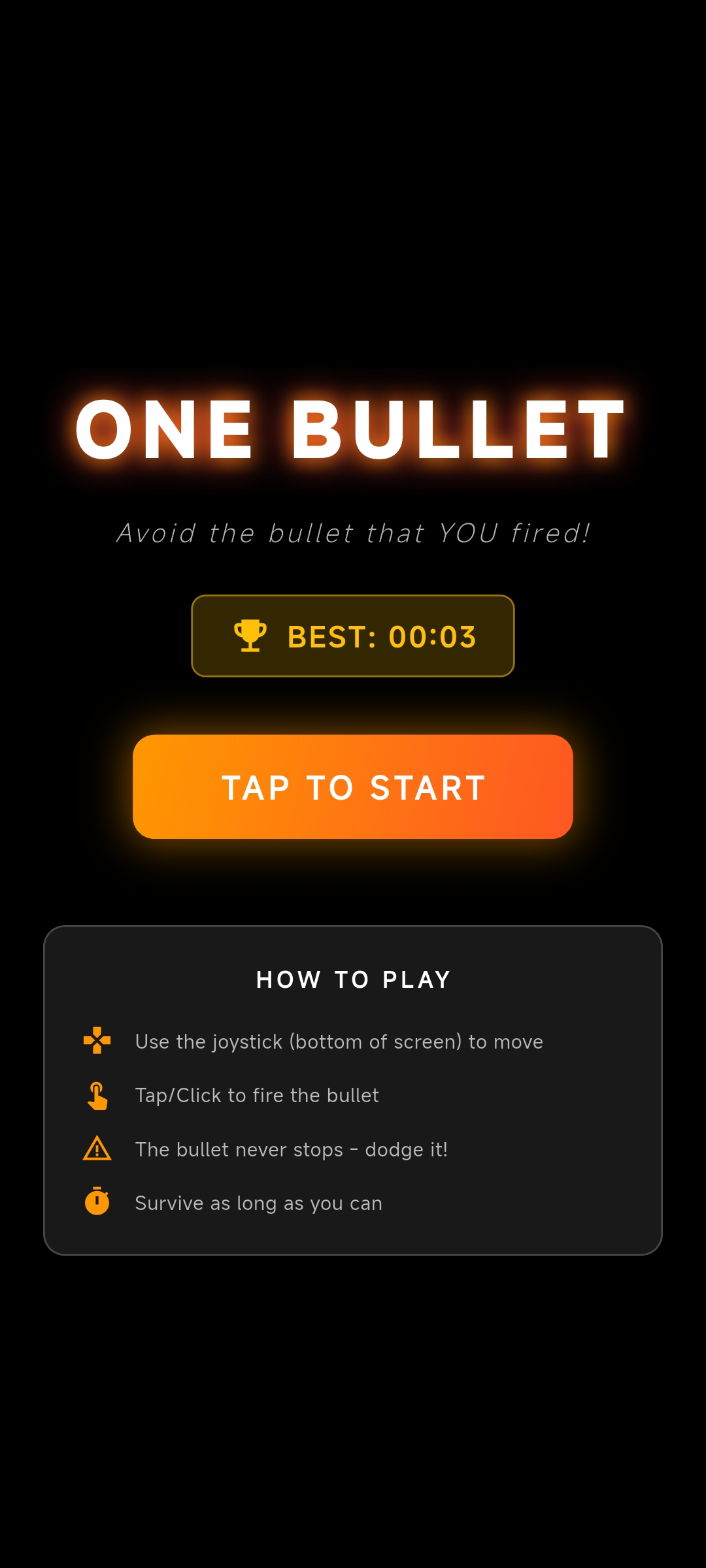 One Bullet Game Logo