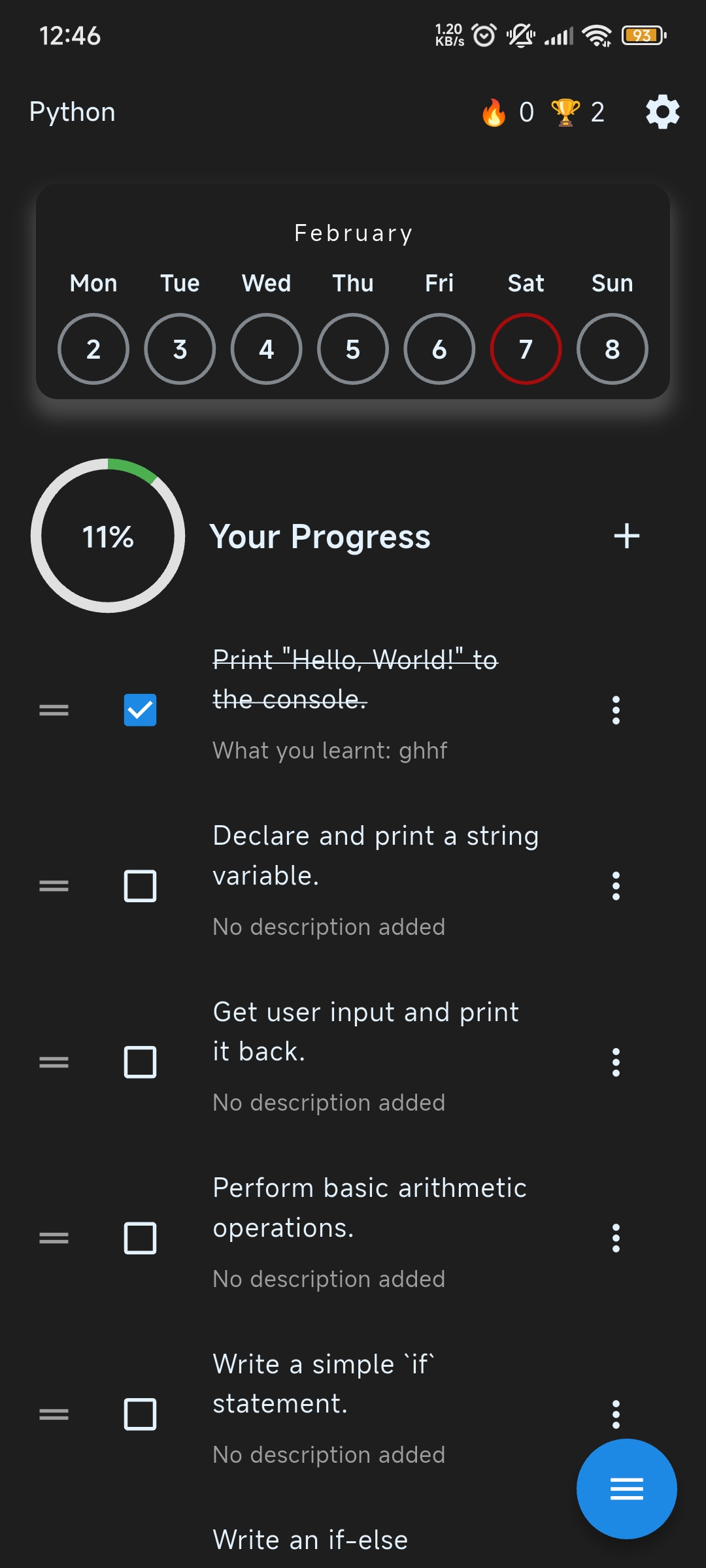 ProgressPal Screenshot
